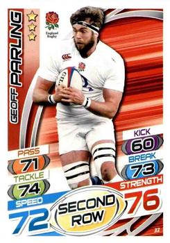 2015 Topps Rugby Attax #32 Geoff Parling Front